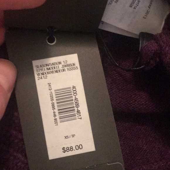 Plum Turtleneck Sweater - Picture 5 of 5